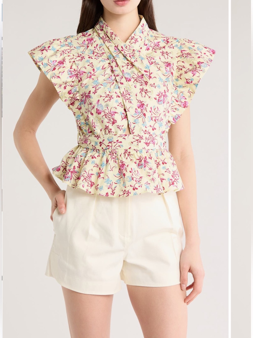 NWT Derek lam 10 Crosby size 4 buttermilk top